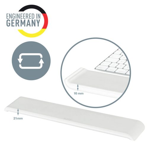 Leitz Ergo Cosy reposamuñecas ajustable para teclado en gris