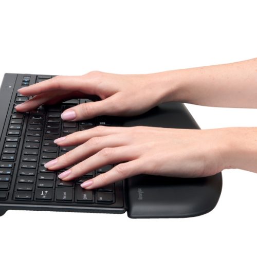 Reposamuñecas Kensington Ergosoft para teclados finos, negro
