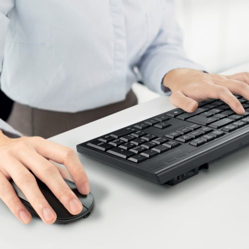 Conjunto de ratón y teclado Kensington KM270 EQ inalámbrico recargable, negro